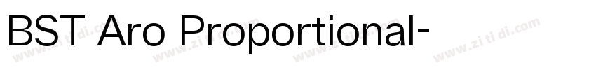 BST Aro Proportional字体转换